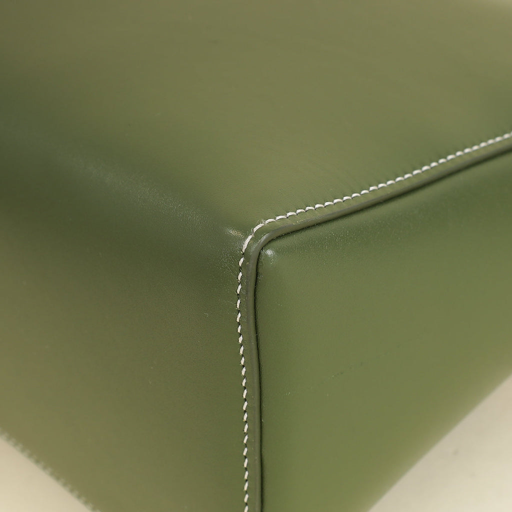 Loro Piana Dark Lichen Green Extra L27 Saddle Bag