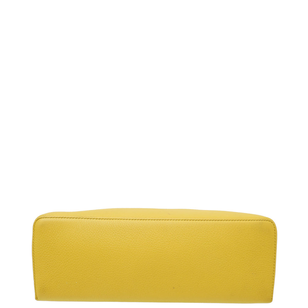 Loro Piana Mustard Extra Grained Bag
