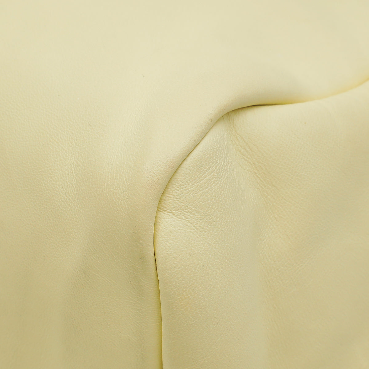 Loro Piana Cream Puffy Pouch Clutch Bag