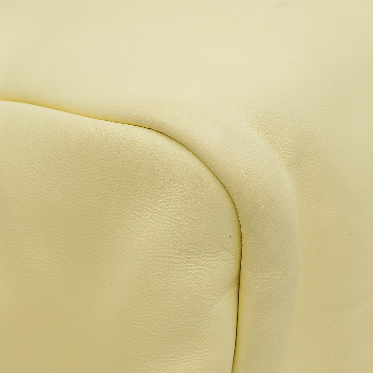 Loro Piana Cream Puffy Pouch Clutch Bag