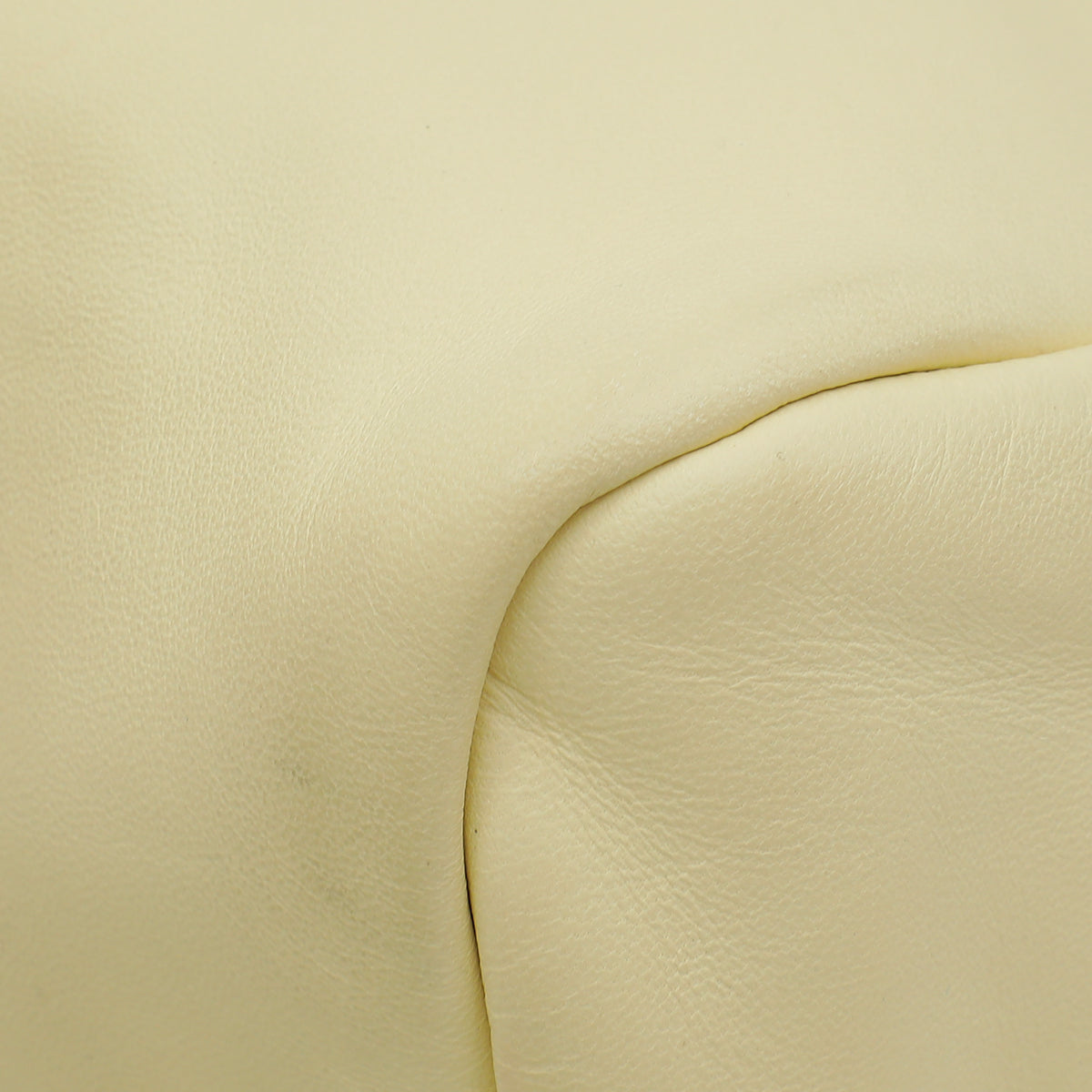 Loro Piana Cream Puffy Pouch Clutch Bag