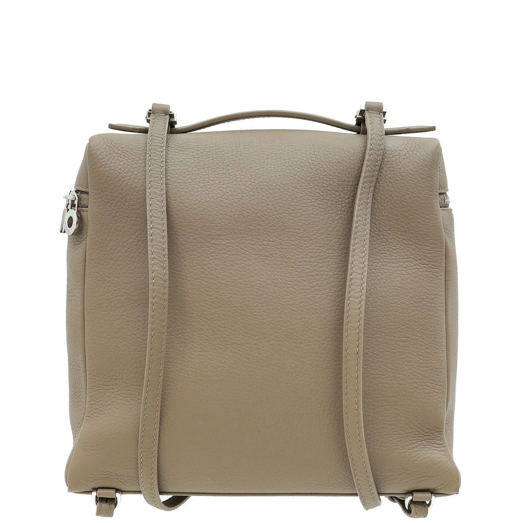 Loro Piana Warm Mastic Extra Pocket Backpack Bag