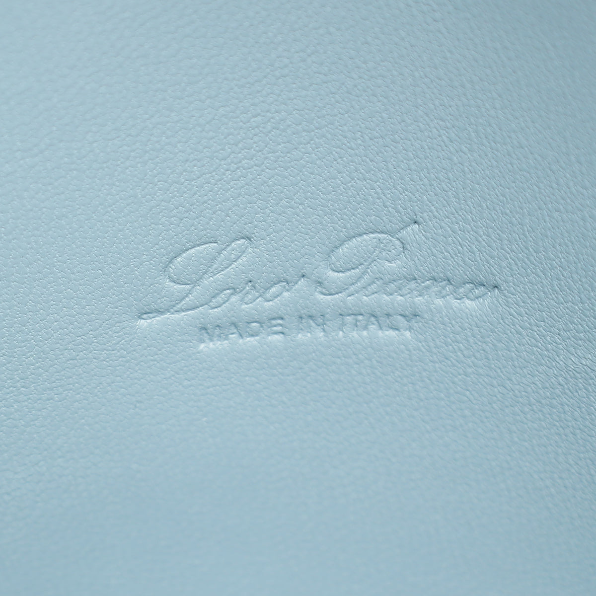 Loro Piana Blue Celadon Soft Shiny Alligator Extra Pocket Bag