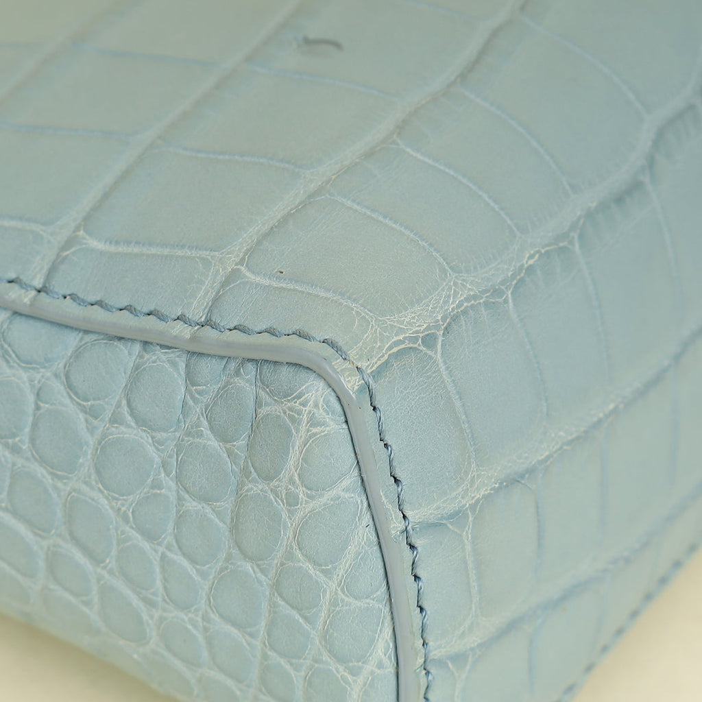 Loro Piana Cloud Blue Alligator Extra Pocket L14
