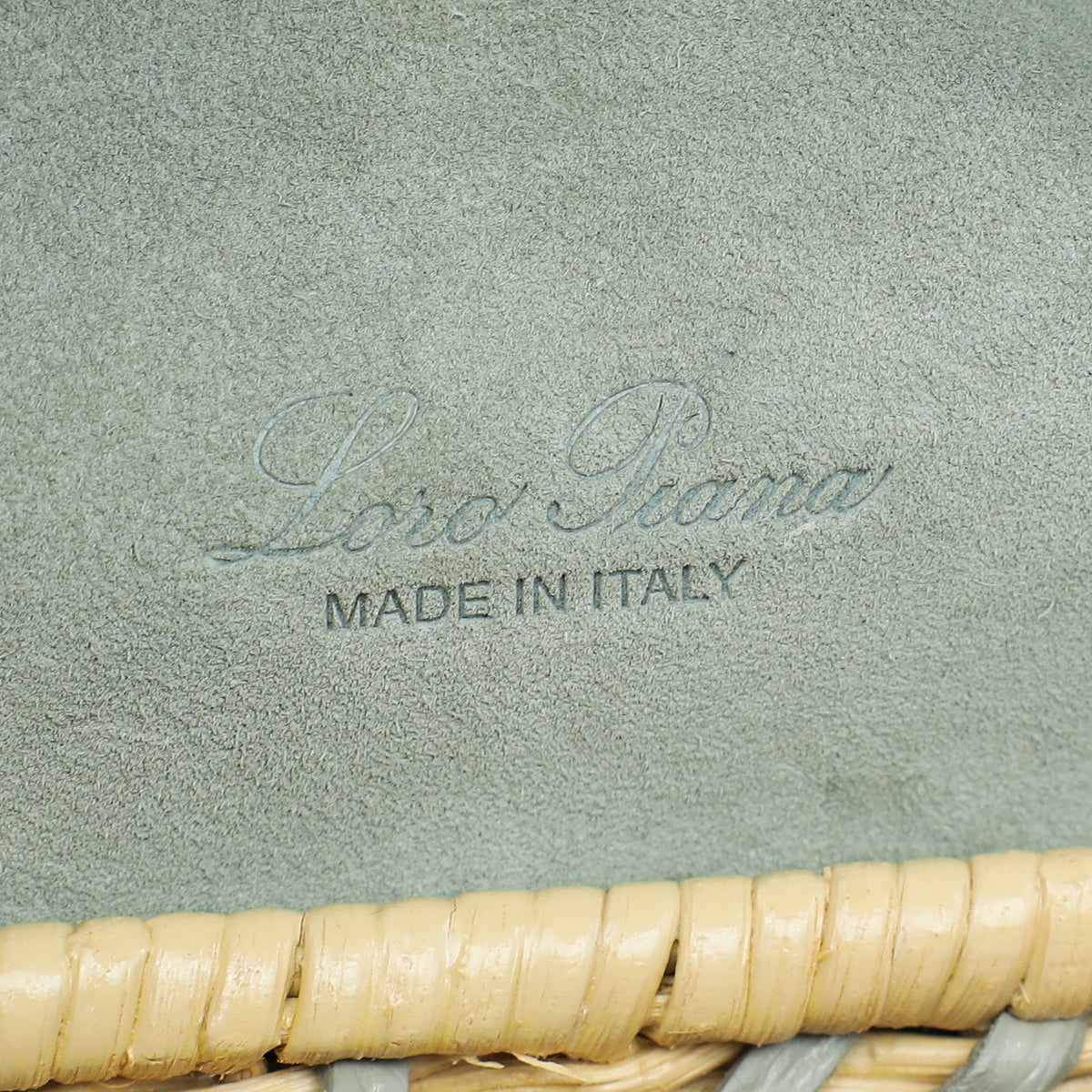Loro Piana Bicolor Extra Pocket L19 Alligator Wicker Pouch