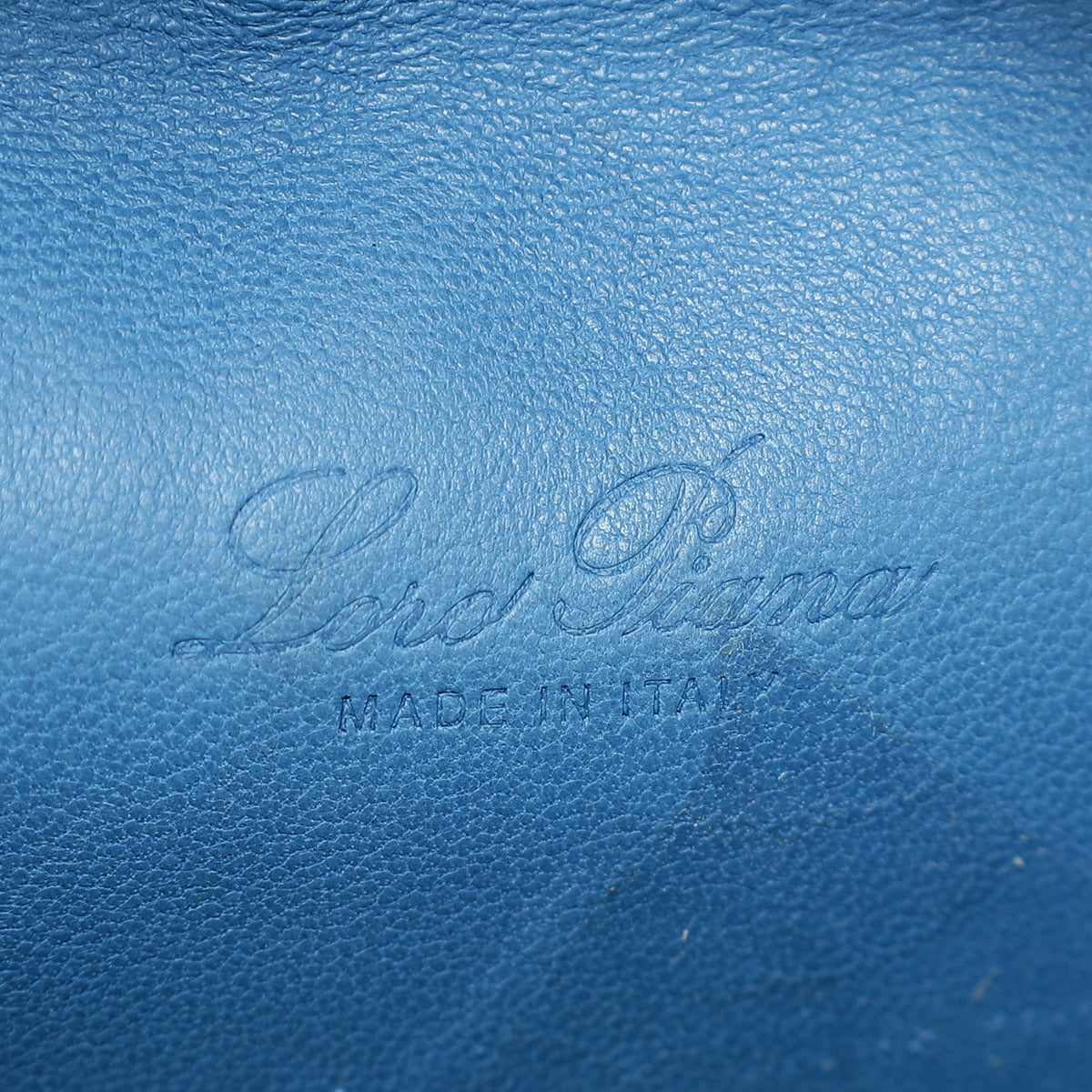 Loro Piana Blue Ostrich Extra Pocket L19 Bag