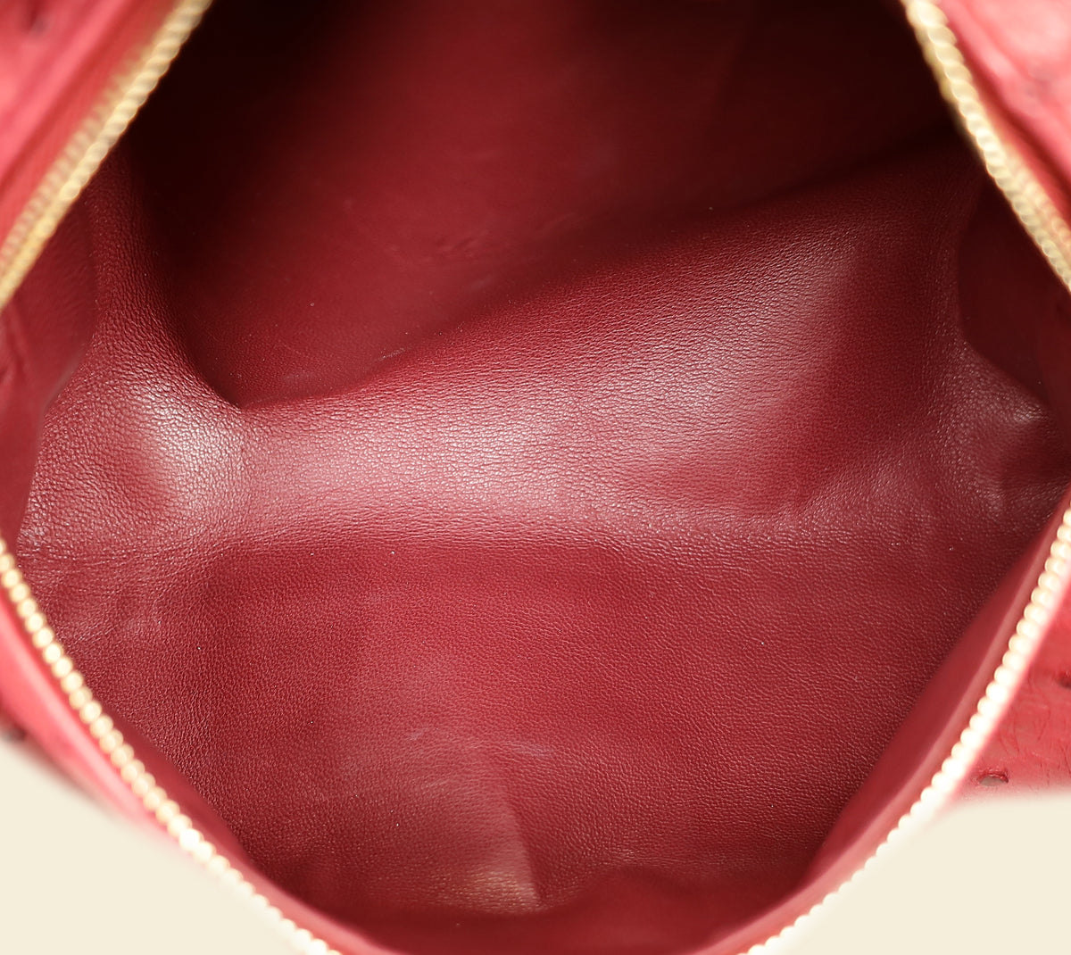 Loro Piana Red Ostrich L19 Extra Pocket Pouch