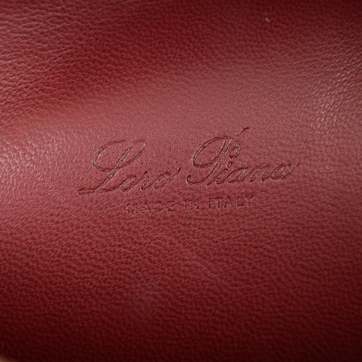 Loro Piana Red Ostrich L19 Extra Pocket Pouch