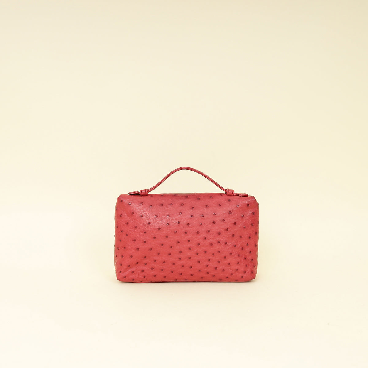 Loro Piana Red Ostrich L19 Extra Pocket Pouch