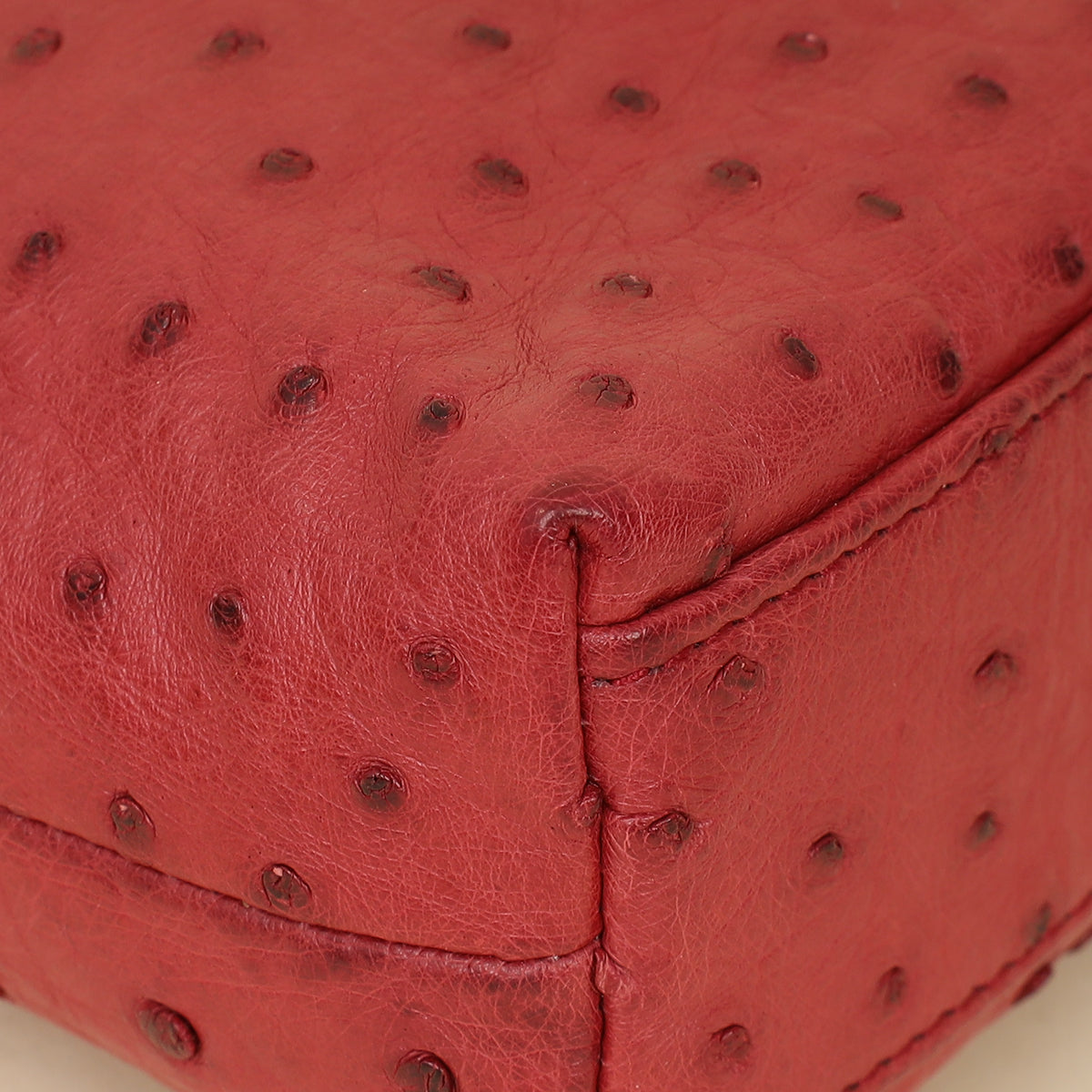 Loro Piana Red Ostrich L19 Extra Pocket Pouch