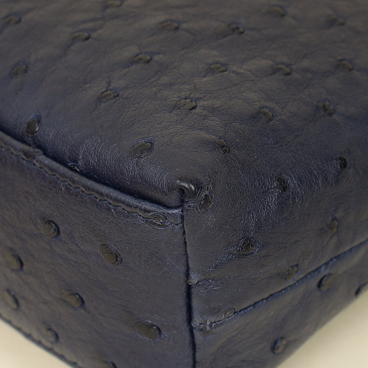 Loro Piana Blue Ostrich L19 Pouch
