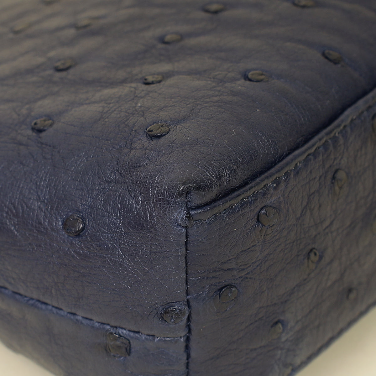 Loro Piana Blue Ostrich L19 Pouch