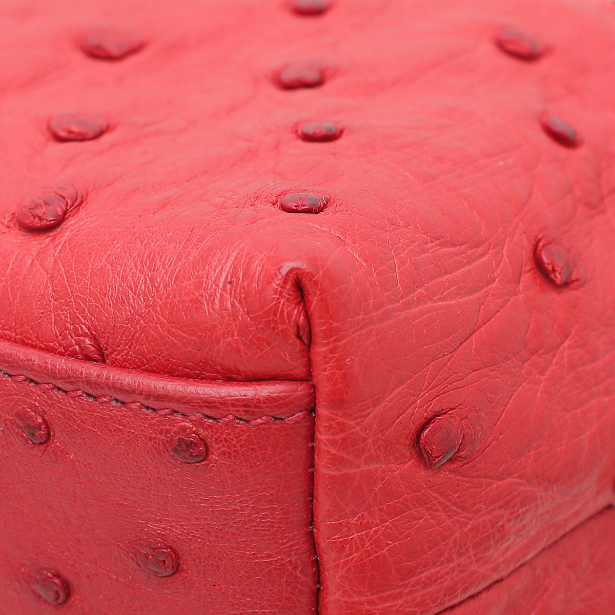 Loro Piana Red Ostrich L19 Pouch