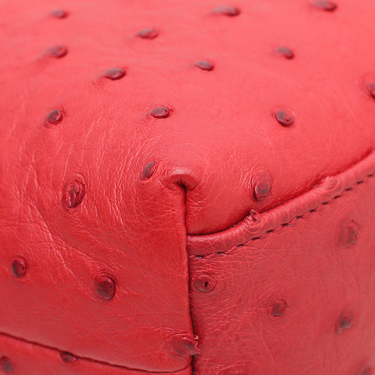 Loro Piana Red Ostrich L19 Pouch