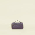 Loro Piana Violet Ostrich Extra Pocket L19