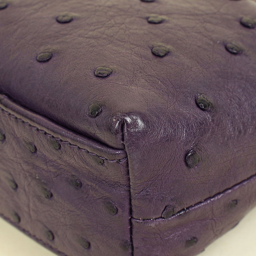 Loro Piana Violet Ostrich Extra Pocket L19