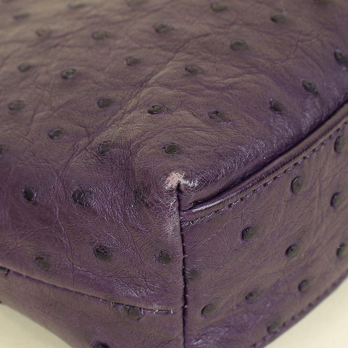 Loro Piana Violet Ostrich Extra Pocket L19