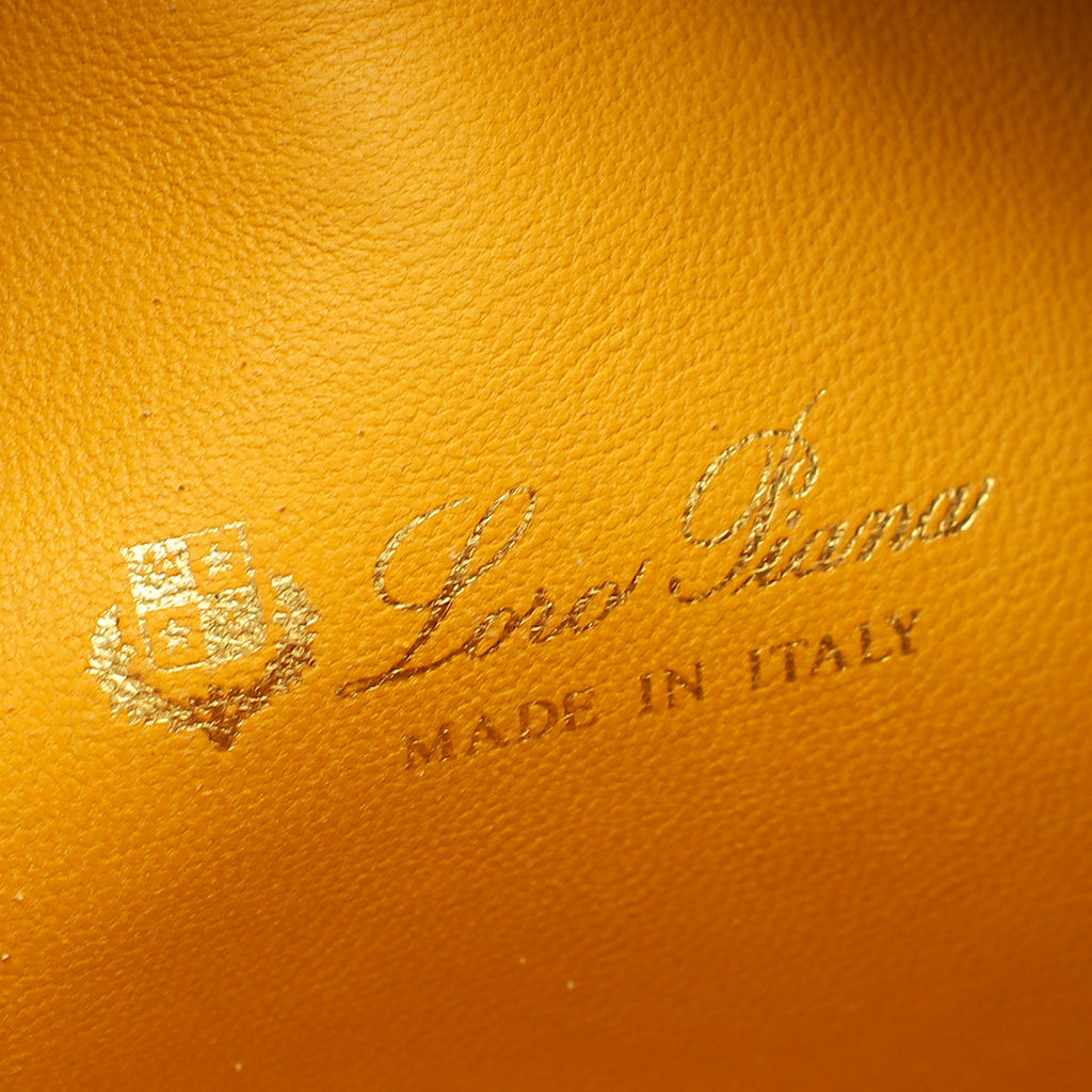 Loro Piana Yellow Ostrich Extra Pocket L19 Bag