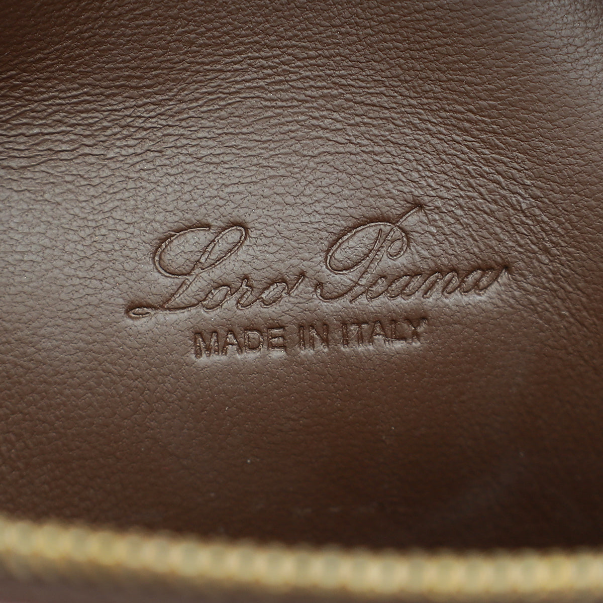 Loro Piana Dark Brown Lizard Extra Pocket L19 Pouch