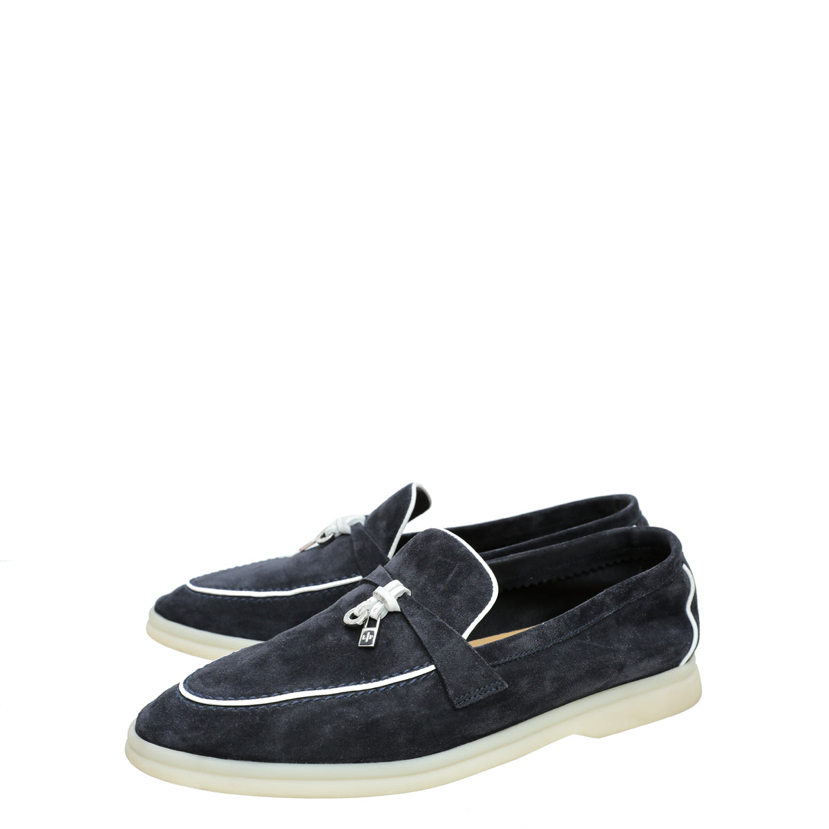 Loro Piana Bicolor Summer Charms Moccasin 39