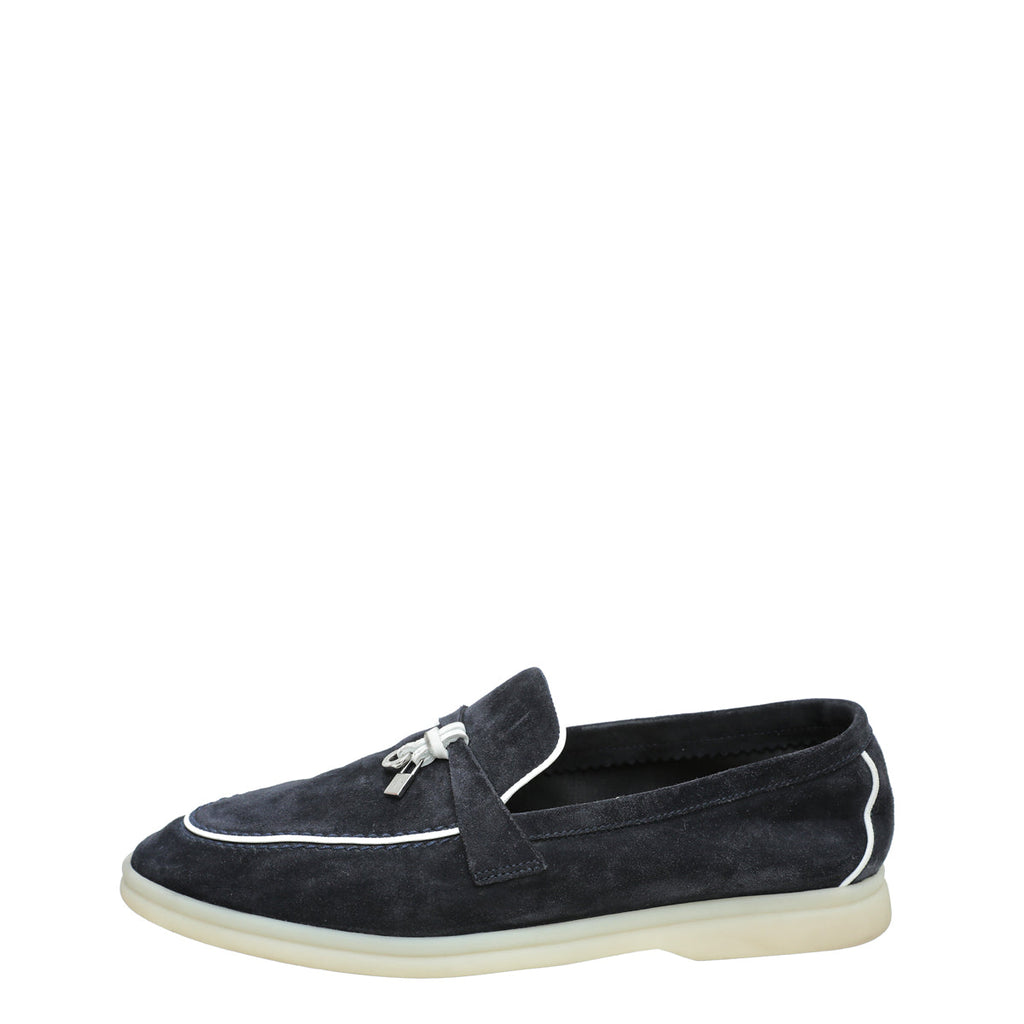 Loro Piana Bicolor Summer Charms Moccasin 39
