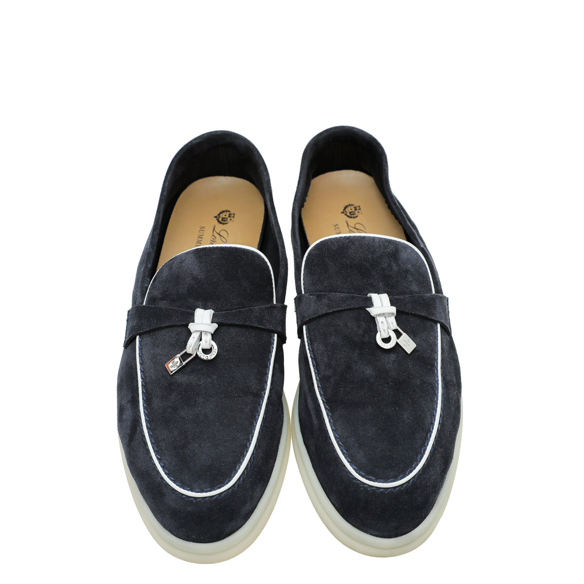 Loro Piana Bicolor Summer Charms Moccasin 39