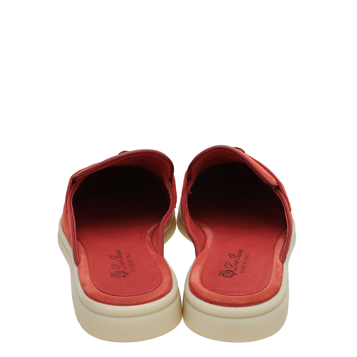 Loro Piana Coral Suede Nautical Charms Walk Babouche Loafers 39
