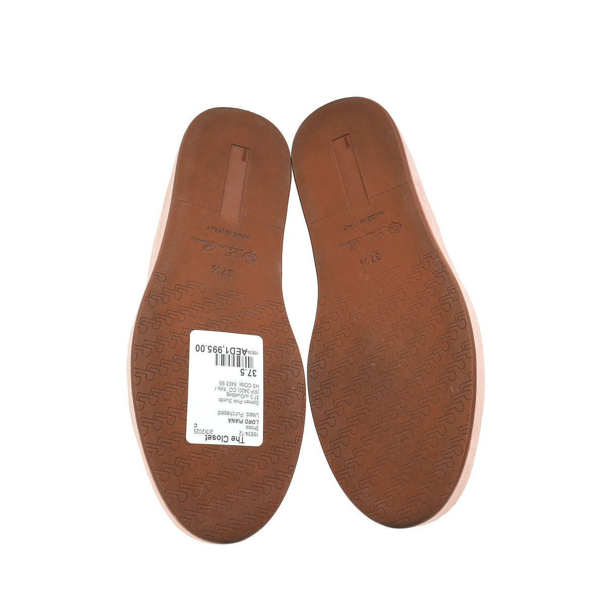 Loro Piana Salmon Pink Nuage Sneaker 37.5