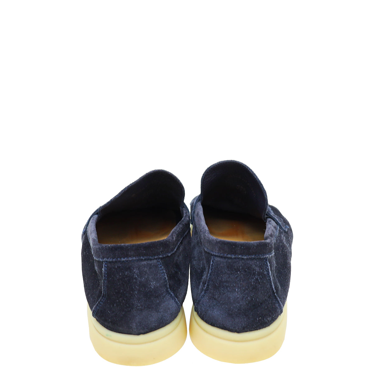 Loro Piana Argo Blue Melange Summer Charms Walk Loafers 37.5