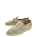Loro Piana Sandstone Summer Charm Walk Loafers 38