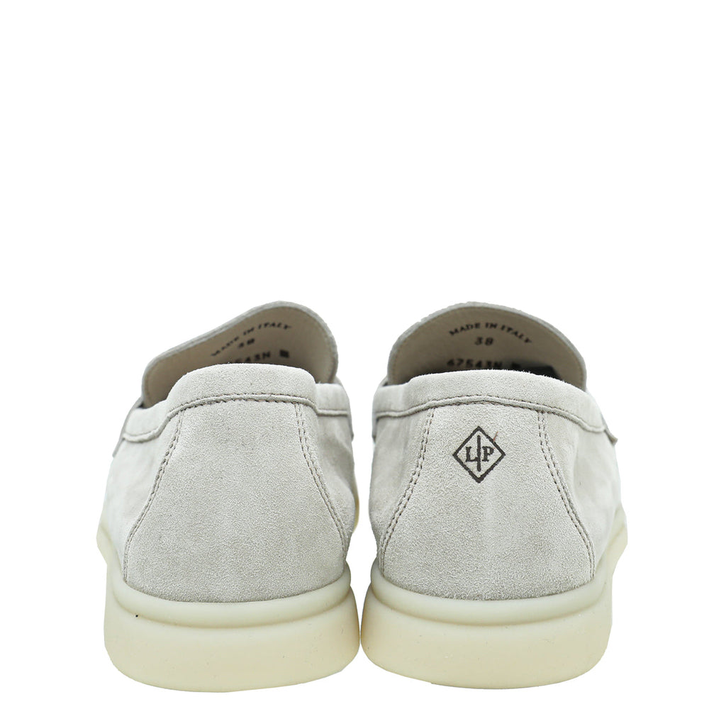 Loro Piana Pearl Powder Summer Charms Moccasin 38
