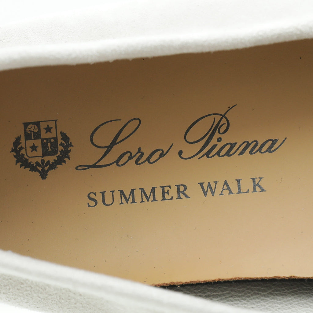 Loro Piana Pearl Powder Summer Charms Moccasin 38