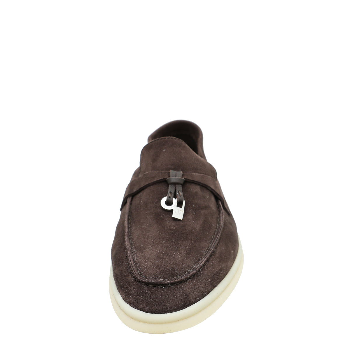 Loro Piana Chocolate Summer Charm Walk Loafers 36