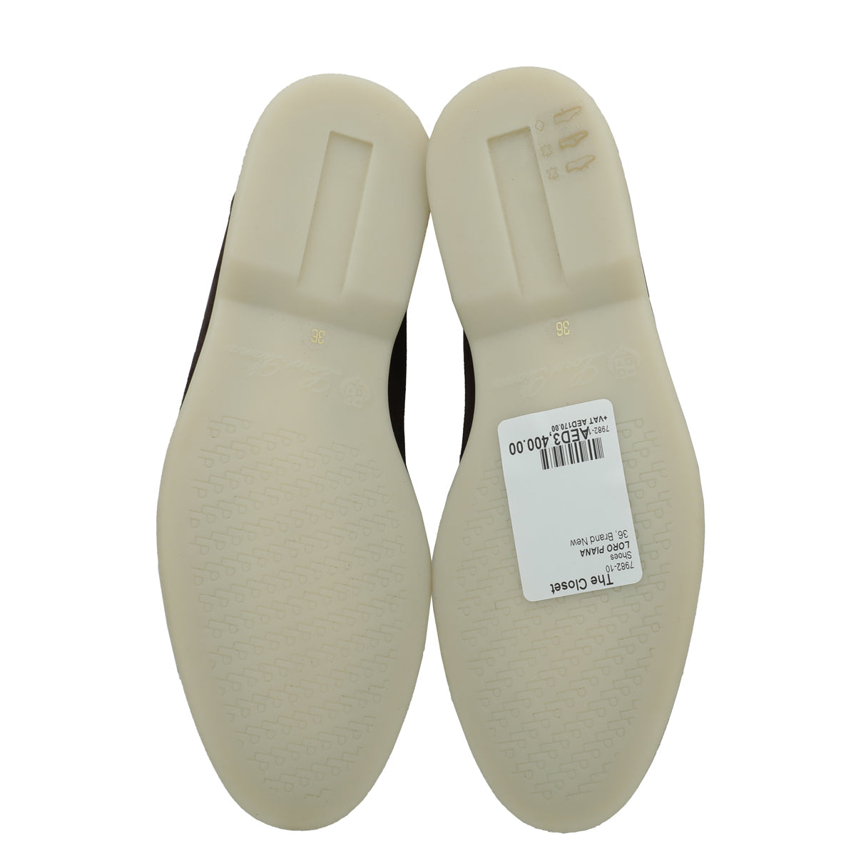 Loro Piana Chocolate Summer Charm Walk Loafers 36