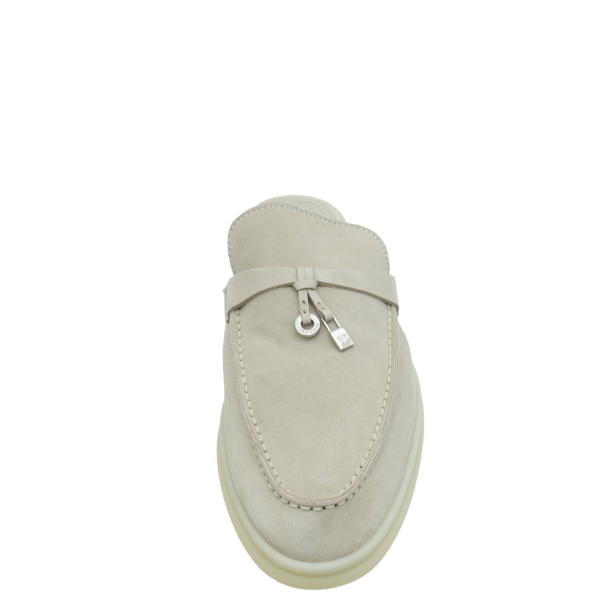 Loro Piana Tapioca Babouche Charms Walk Loafers 38