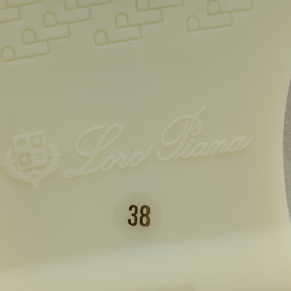 Loro Piana Tapioca Babouche Charms Walk Loafers 38