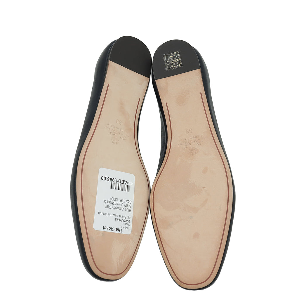 Loro Piana Blue Ballet Flats 39