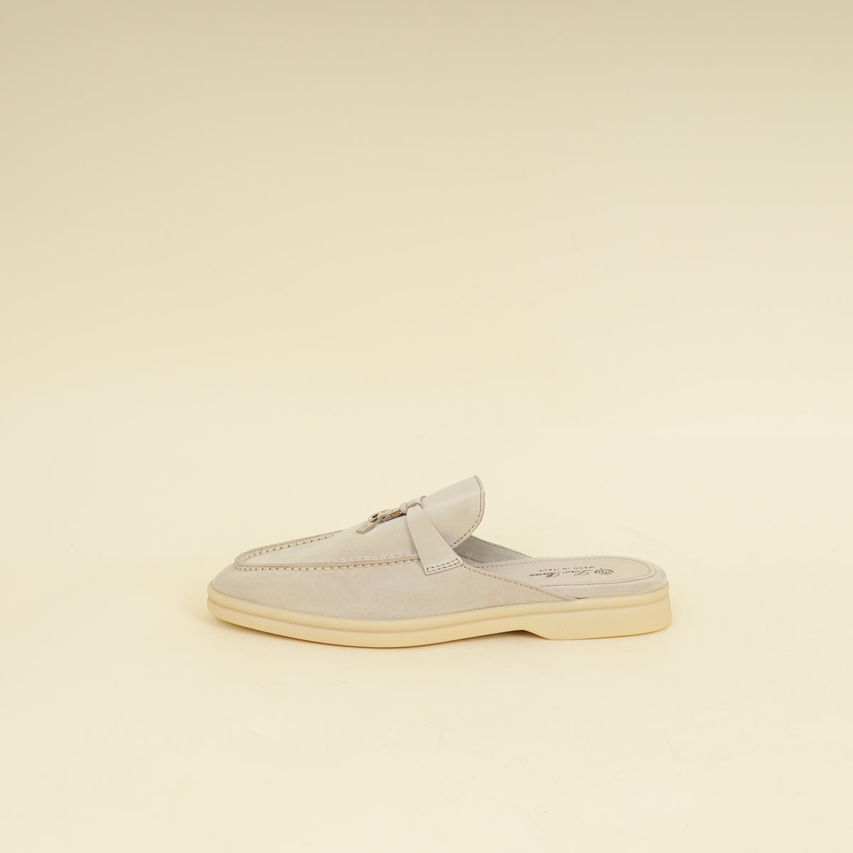 Loro Piana Tapioca Babouche Charms Walk Loafer 39