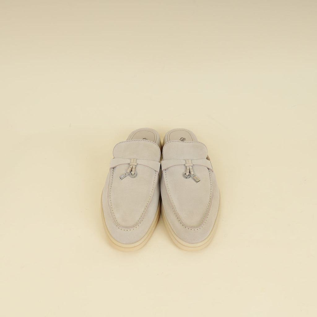 Loro Piana Tapioca Babouche Charms Walk Loafer 39