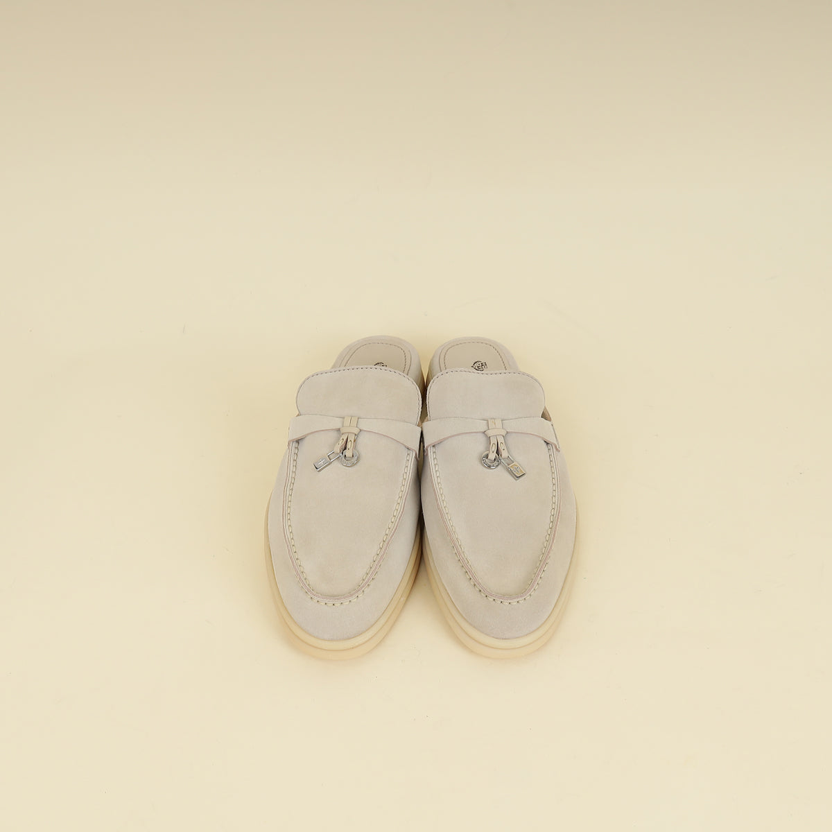 Loro Piana Tapioca Babouche Charms Walk Loafer 39
