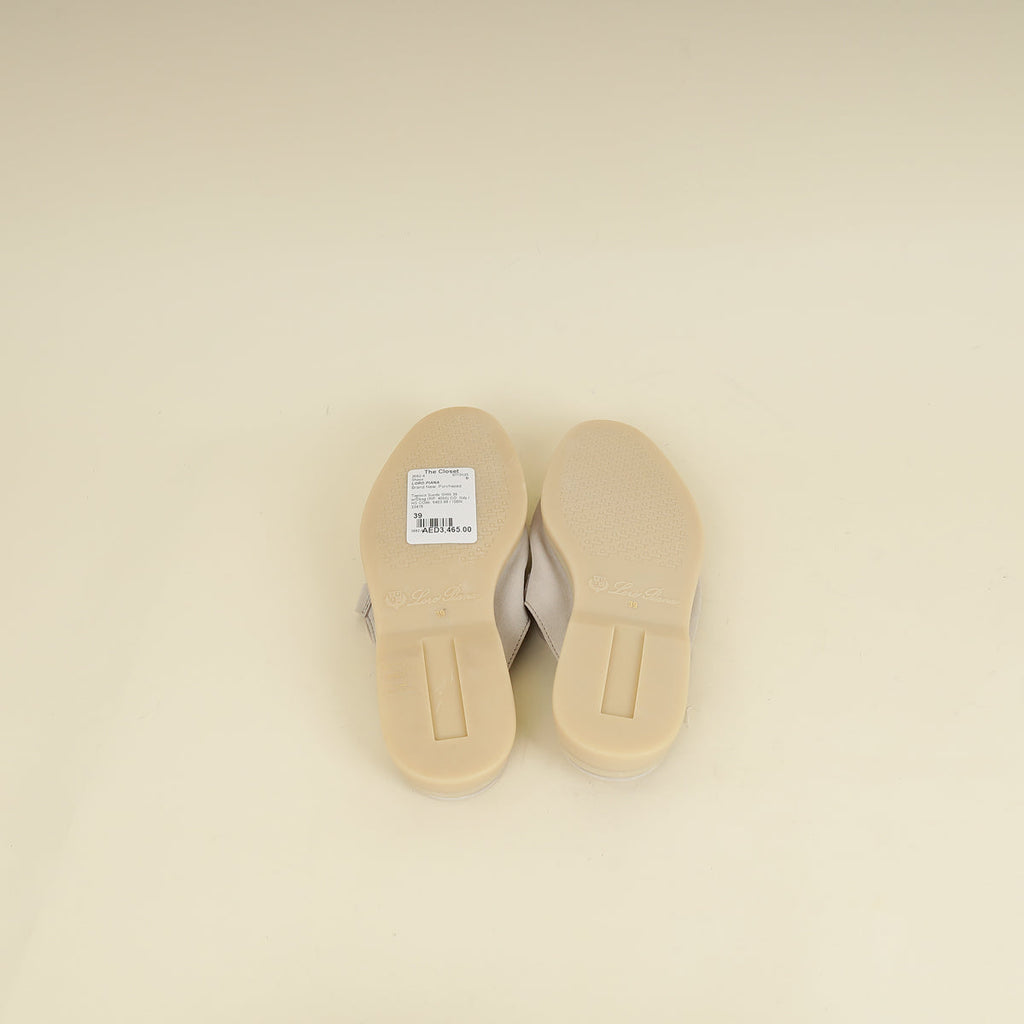 Loro Piana Tapioca Babouche Charms Walk Loafer 39