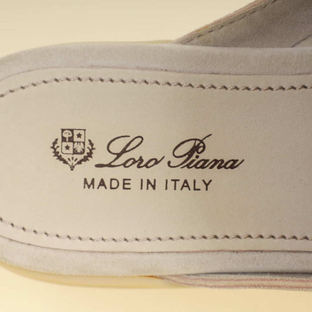 Loro Piana Tapioca Babouche Charms Walk Loafer 39
