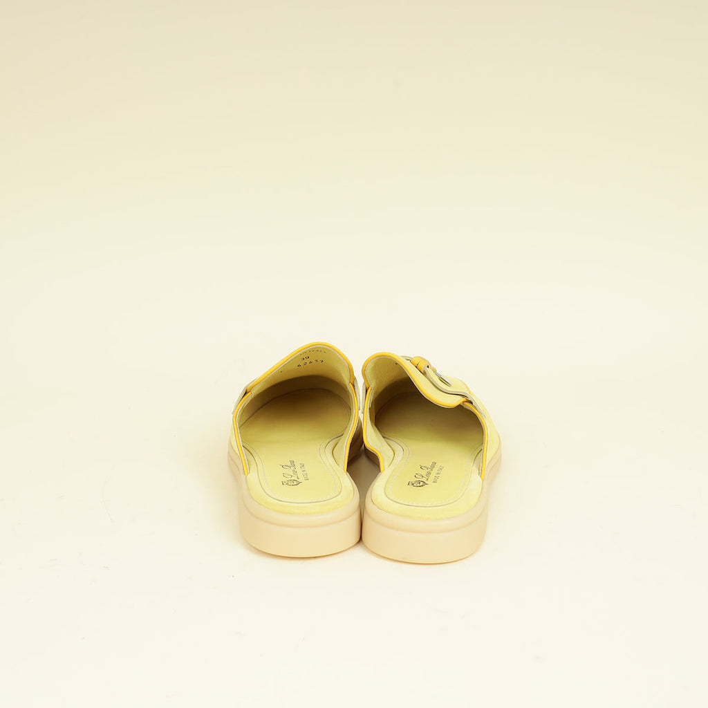 Loro Piana Yellow Babouche Charms Walk Loafer 39