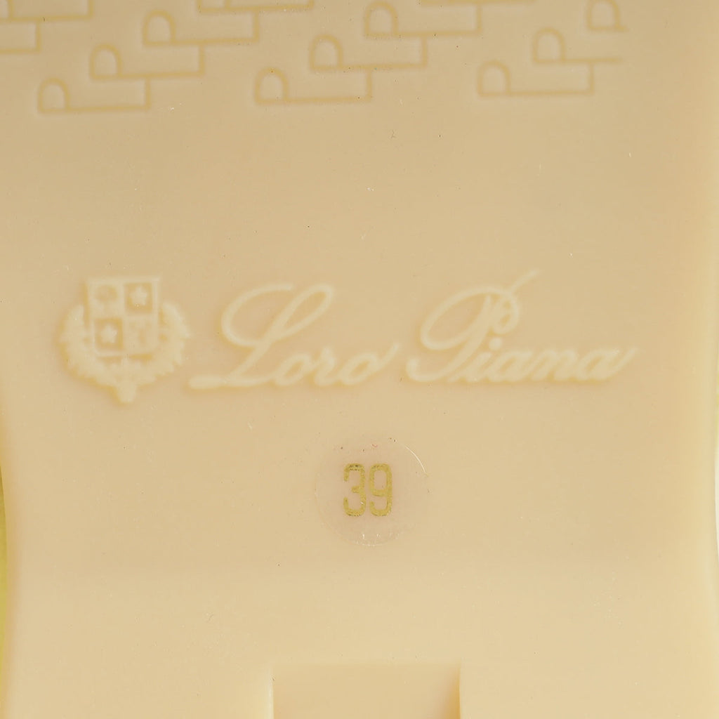 Loro Piana Yellow Babouche Charms Walk Loafer 39