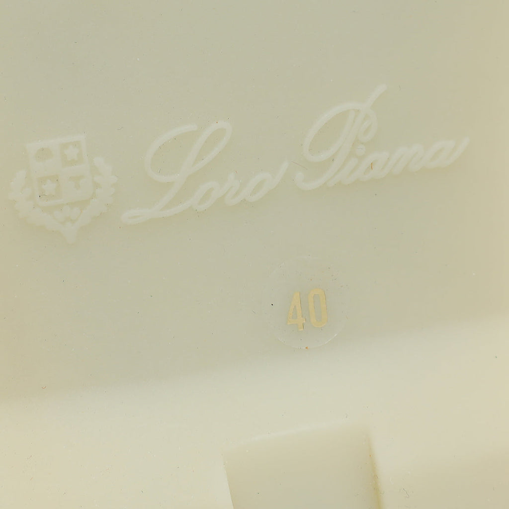 Loro Piana Dark Gold Suede Nautical Charms Walk Babouche Loafers 40