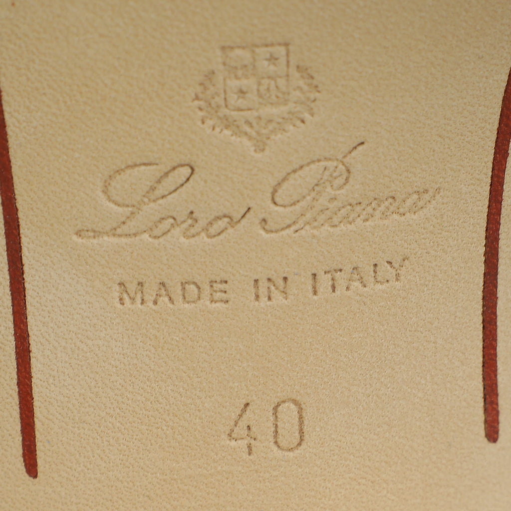Loro Piana Birch Bark Summer Charm Sandal 40