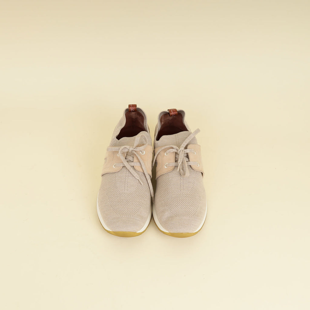 Loro Piana Beige Melange 360 LP Lady Flexy Walk Sneaker 40
