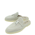 Loro Piana Powder Pearl Charms Walk Babouche Loafer 38.5