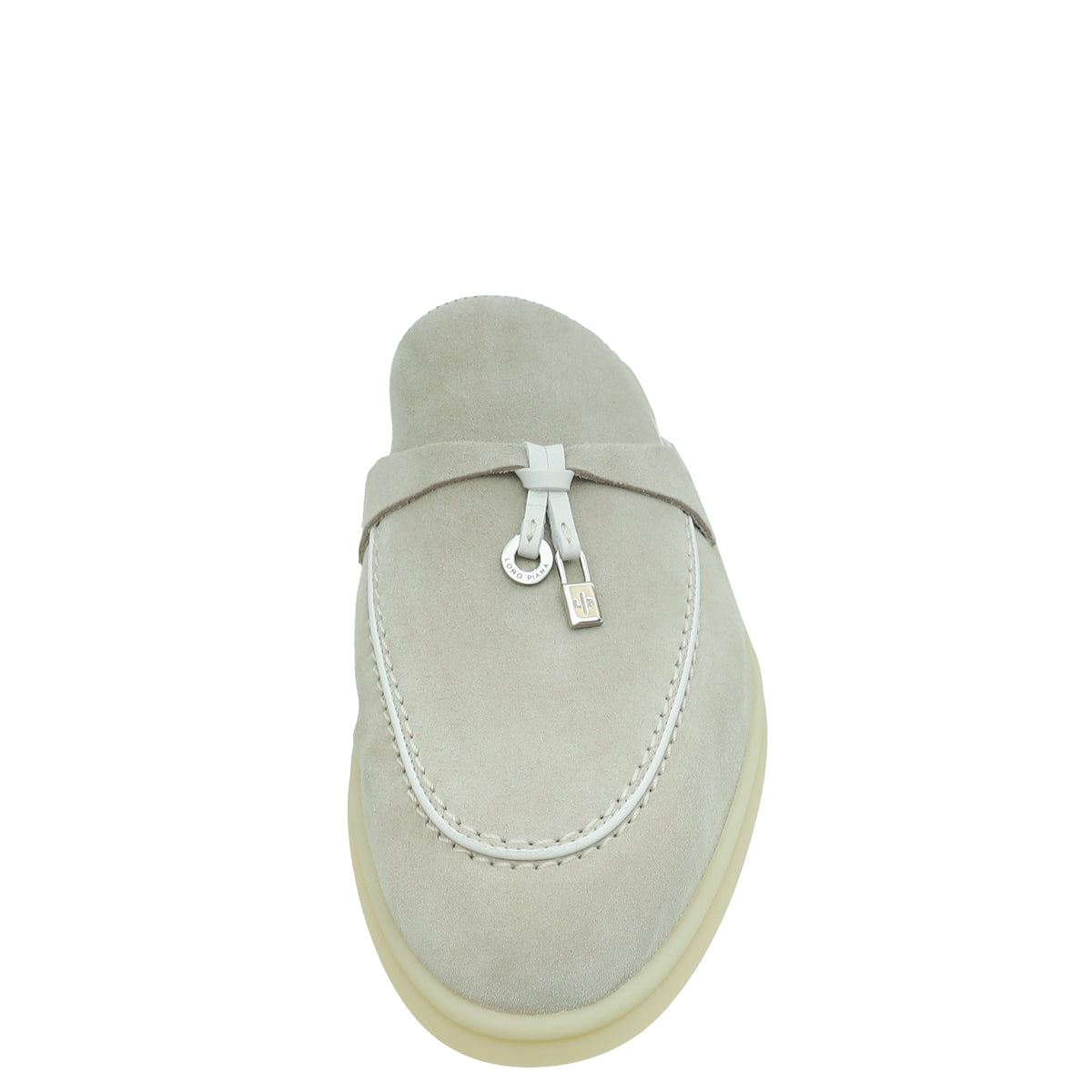 Loro Piana Powder Pearl Charms Walk Babouche Loafer 38.5