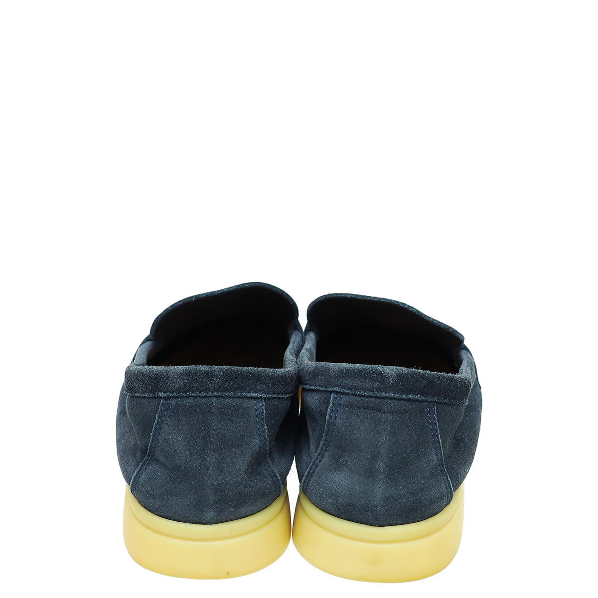 Loro Piana Navy Blue Summer Charms Walk Loafers 35.5